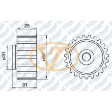 eksantrik gergi rulmani mazda 323 v 1-5 94-