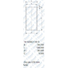 motor gomlek 81-50mm 0-50 crafter lt28  35  46 transporter t4  t5 2-5tdi acv