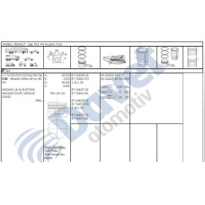 motor gomlek megane-clio-kangoo k4m-k7m-k4j-k7j 7950mm