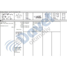 motor segmani megane ii 16 16v k4m 7950mm std 12x15x25