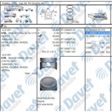 motor segmani 0-50 farkli  86-00mm  p306 gti em p306 gti ym zx xsara vts xu10j4r