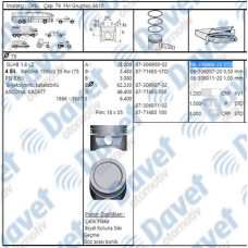 motor segmani 16sv c16nz astra f vectra a 79-00mm std