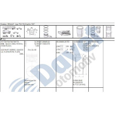 segman std 758mm renault r19 clio kangoo 1-4ie e7j