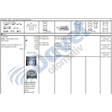 segman 69-60mm fiorino 1-3jtd 16v bipper nemo 1-3hdi 16v 75hp multijet ii astra