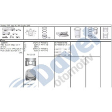 segman 040 864mm fiat palio siena marea 1-6 16v