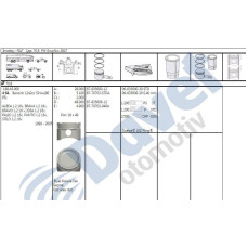 segman std 708mm fiat punto palio siena albea 1-2 16v