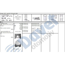 segman std 805mm fiat sahin 1400 ie tipo uno 1-4