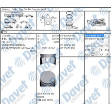 MOTOR SEGMAN 79.00MM STD OPEL ASTRA G H VECTRA C MERIVA B Z16XEP 1.6 TWINPORT