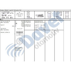 segman std 827mm renault megane 8v laguna 2-0 8v f3r