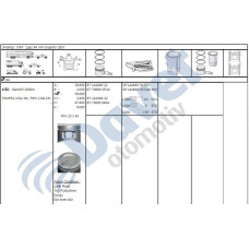 MOTOR PISTON SEGMAN 84.00MM STD FIAT TEMPRA TIPO 2.0IE 16V