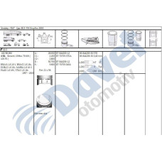 piston-segman std 805m doblo albea palio 1-6 16v