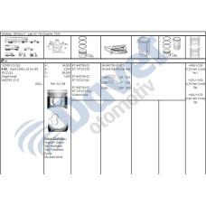 piston-segman 040 93mm ducato master 2-5d 01-