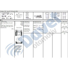 piston-segman std 93mm fiat renault ducato master 2-5d 01-