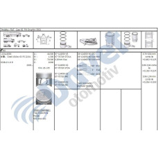 piston-segman 040 82mm doblo 1-9d