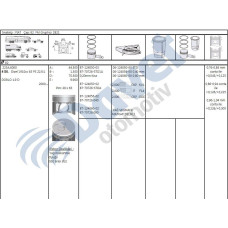 piston-segman std 82mm doblo 1-9d