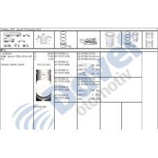 imp piston-segman 040 84mm  fiat tofas  dks m131 1600