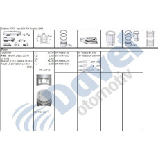 piston-segman 040 86-40mm fiat palio siena marea 1-6 16v