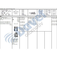 piston-segman std 88mm ducato 2-3jtd 02- euro3