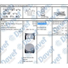 motor piston segman z16xep astra g  h vectra c meriva a zafira b 79-00mm std