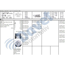 piston segman p107-p206-p307-bipper-nemo-c1-c2-c3 dv4td-fiesta 14tdci14hdi 8v