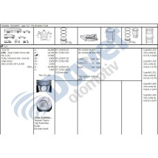 motor piston-segmani p206-p307-c3 14hdi-dv4 tdci  7370mm -fiesta 14hdi std