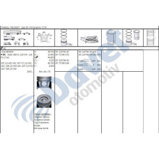 piston segman 85-60mm 060 farkli p407-p307-scudo iii-expert iii-p308-p3008-p607