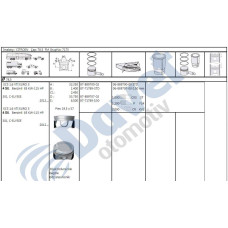 motor piston sekman adet p3008-p308-rcz-207-p508-p208-p5008-c4-c4 picasso-ds3-ds