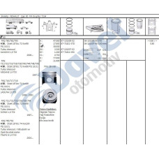 piston-segman 050 80mm kangoo megane trafic 1-9tdi f9q