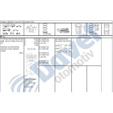 piston-segman 050 795mm renault megane 1-6 8v k7m 34 silindir