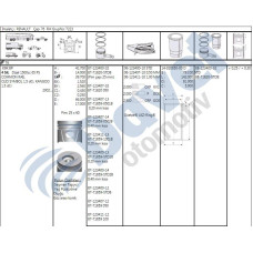 piston-segman std 26 pim clio kangoo 1-5dci k9k