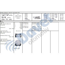 piston-segman std 827mm laguna ii megane i 2-0 16 v f4r