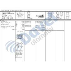 piston-segman std 85-01mm master iii 2-3dci 125hp