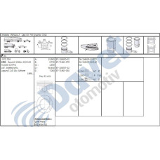 piston-segman 050 laguna i 2-0i 16v  n7q