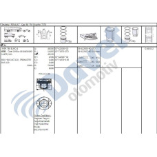 piston-segman 050 megane ii laguna ii trafic ii scenic ii 2-0dci opel vivaro 2