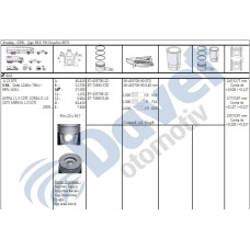 piston-segman 6960 mm std euro 5  fiorino 1-3mjet 16v  75hp