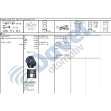 piston segman kiti p207-p208-p2008-p206-t3e-ds3-c3 iii dv4c14hdi 8v fiesta 14t