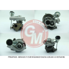 TURBO KOMPLE CLIO II 01 SYMBOL 02 KANGO 02 DACIA LOGAN 05 MICRA 03 1.5DCI K9K 65