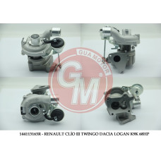 TURBO ŞARJ RENAULT CLİO II III TWINGO DACIA MCW LOGAN SANDERO K9K 1.5DCI 68HP