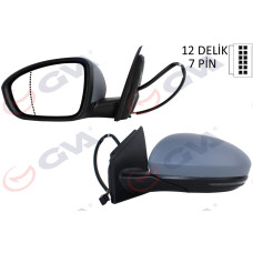DIŞ DİKİZ AYNASI SOL MEGANE IV 15> ELEKTRİKLİ ISITMALI SİNYALLİ ASTARLI ASFERİK