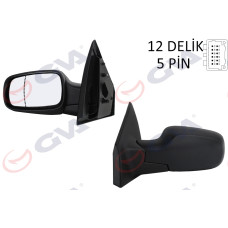 DIŞ DİKİZ AYNASI SOL CLIO 06 ELEKTRİKLİ ISITMALI ASFERİK 5 FİŞ VM-6136EHAL