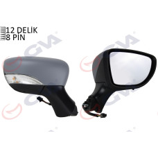 DIŞ DİKİZ AYNASI SAĞ CLIO 12> ELEKTRİKLİ ISITMALI ASTARLI SİNYALLİ SENSÖRLÜ KONV