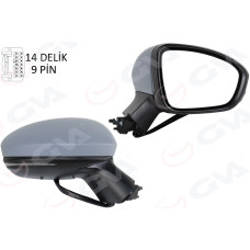 DIŞ DİKİZ AYNASI SAĞ ELEKTRİKLİ ISITMALI SİNYALLİ SENSÖRLÜ ASTARLI KONVEKS CLIO