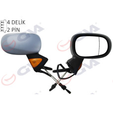 DIŞ DİKİZ AYNASI SAĞ MODUS 04> MEKANİK SİNYALLİ SENSÖRLÜ ASTARLI KONVEKS VM-120P