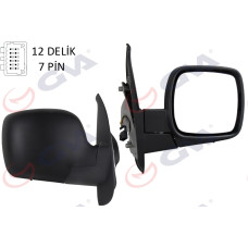 DIŞ DİKİZ AYNASI SAĞ KANGOO 08> ELEKTRİKLİ ISITMALI SENSÖRLÜ KONVEKS 7 FİŞ VM-61