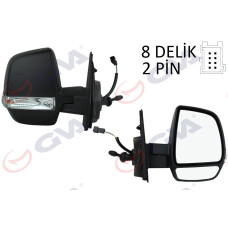 DIŞ DİKİZ AYNASI SAĞ DOBLO 11 OPEL COMBO 12 18 MEKANİK SİNYALLİ ÇİFT CAM KONVEKS