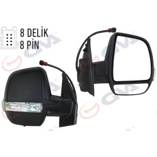 DIŞ DİKİZ AYNASI SAĞ DOBLO 11 ELEKTRİKLİ ISITMALI SİNYALLİ ÇİFT CAM KONVEKS 6 Fİ