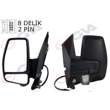 DIŞ DİKİZ AYNASI SAG TRANSİT CUSTOM V362 12 MEKANİK DESENLİ SİNYALLİ KONVEKS