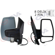 DIŞ DİKİZ AYNASI SAĞ TRANSİT CUSTOM V362 12 17 MEKANİK ASTARLI SİNYALLİ