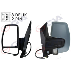 DIŞ DİKİZ AYNASI SOL TRANSİT CUSTOM V362 12 17 MEKANİK ASTARLI SİNYALLİ