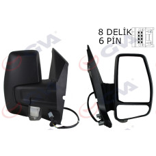 DIŞ DİKİZ AYNASI SAĞ TRANSİT CUSTOM V362 12>17 ELEKTİRİKLİ ISITMALI DESENLİ SİNY